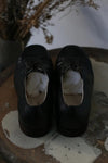 Aviva Jifei Xue x Shoe&Sewn "Brooklyn" sheepskin/buffalo leather shoes AJX-PJFX1-HEI Black/buffalo leather
